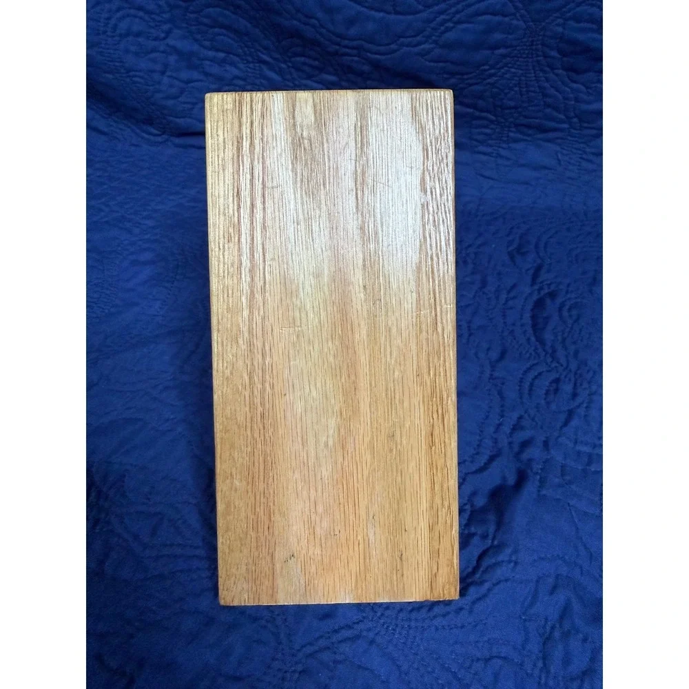 Cutco Oak Wood Knife Block Kitchen Cutlery Storage Organizer Made in USA 9 slots